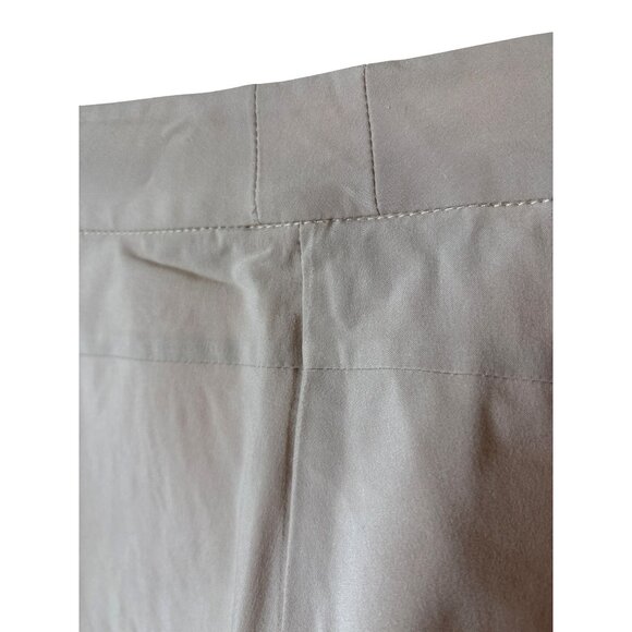 Eileen Fisher Khaki Pants Size Medium Stretch Straight Leg Dress Classic Neutral - Picture 7 of 9